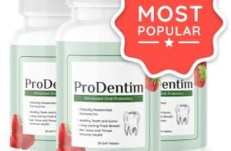 ProDentim supplement bottles with Most Popular badge for oral health