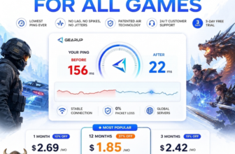 GearUP Booster reduces ping for online games with VikingDeal discount